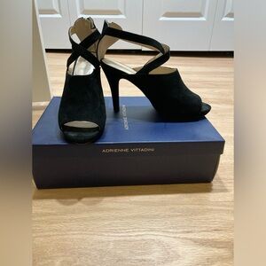 Adrienne Vittadini Black Heels, Women’s Size 9